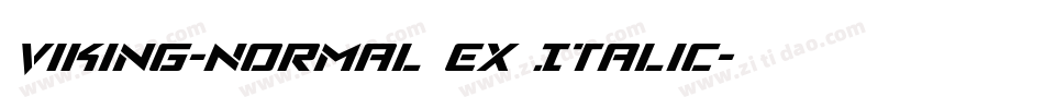 Viking-Normal Ex Italic字体转换